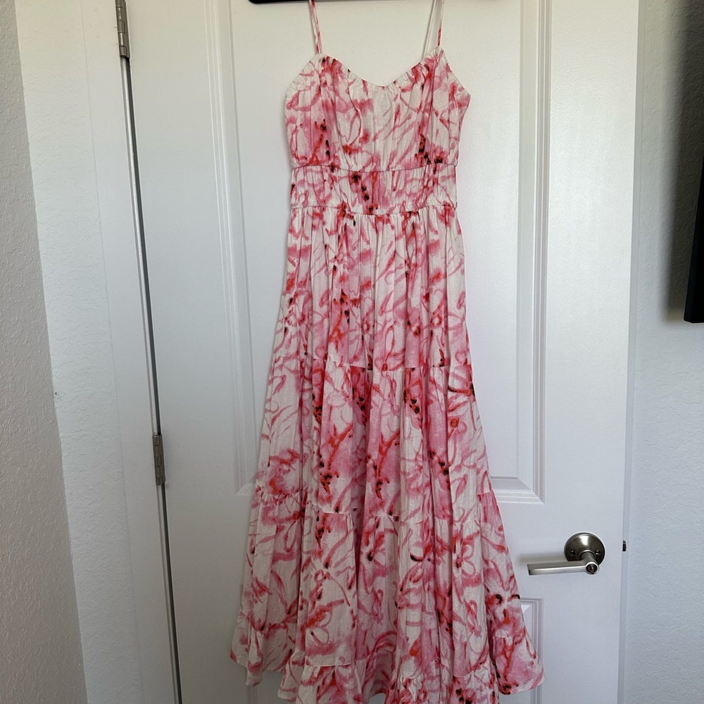 Collusion floral midi dress from asos